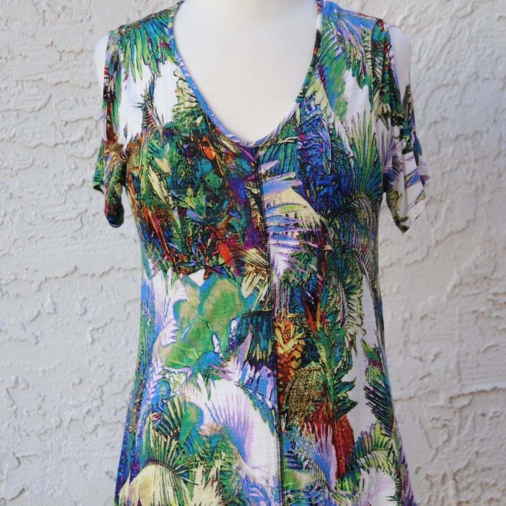 Very Cute Tropical Tunic No Name Tag